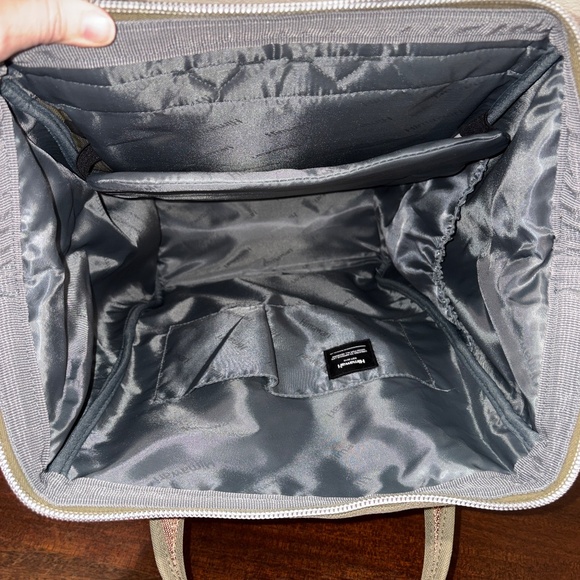 himawari Large Backpack With USB Charging Port - Olive Green - Picture 8 of 11